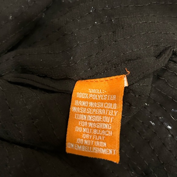 Oliphant Sequin V Neck Blouse with Button Detail at the Sleeve - Picture 7 of 8